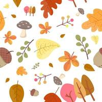 Seamless pattern for autumn fabrics, decorations, wallpaper and wrapping paper. vector