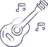 Guitar hand drawn illustration vector