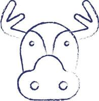 Moose hand drawn illustration vector