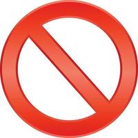 prohibir imprimir, restricción, prohibición elegante icono firmar vector