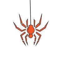 Vector illustration with a spider