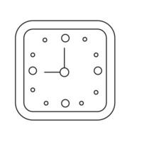 Vector illustration of a wall clock.