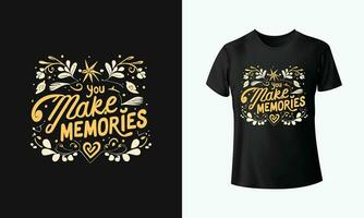 Typography t shirt design vector