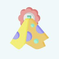 Icon Towel. related to Bathroom symbol. flat style. simple design editable. simple illustration vector