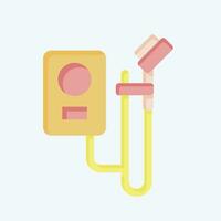 Icon Shower. related to Bathroom symbol. flat style. simple design editable. simple illustration vector