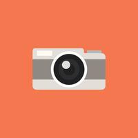 vintage camera flat design vector illustration