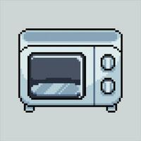 Pixel art illustration Microwave. Pixelated Microwave. Microwave electronics icon pixelated for the pixel art game and icon for website and video game. old school retro. vector