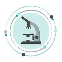 Microscope vector illustration graphic icon symbol