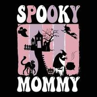 Halloween t-shirt design ,spooky t-shirt design vector