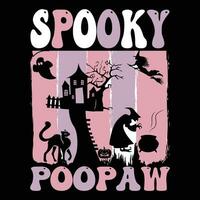 Halloween t-shirt design ,spooky t-shirt design vector