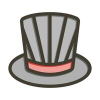 Hat Vector Thick Line Filled Colors Icon For Personal And Commercial Use.