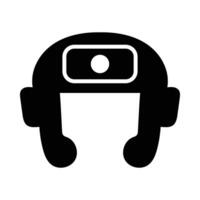 Boxing Helmet Vector Glyph Icon For Personal And Commercial Use.