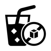 Sugar Free Vector Glyph Icon For Personal And Commercial Use.