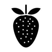Strawberry Vector Glyph Icon For Personal And Commercial Use.