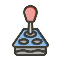 Joystick Vector Thick Line Filled Colors Icon For Personal And Commercial Use.