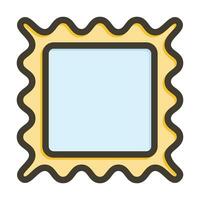 Picture Frame Vector Thick Line Filled Colors Icon For Personal And Commercial Use.