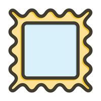 Picture Frame Vector Thick Line Filled Colors Icon For Personal And Commercial Use.