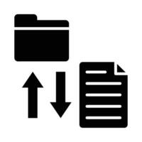 archivo transferir vector glifo icono para personal y comercial usar.