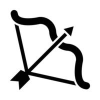 Archery Vector Glyph Icon For Personal And Commercial Use.