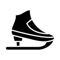 Figure Skating Vector Glyph Icon For Personal And Commercial Use.