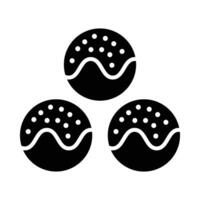 Takoyaki Vector Glyph Icon For Personal And Commercial Use.