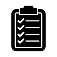 CheckList Vector Glyph Icon For Personal And Commercial Use.