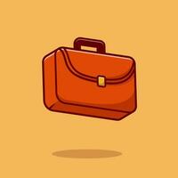 Business Suitcase Cartoon Vector Icon Illustration. Business  Object Icon Concept Isolated Premium Vector. Flat Cartoon  Style