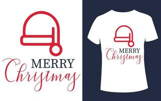 Merry Christmas and Happy New Year T shirt design vector