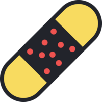 medicinal plaster flat icon. png