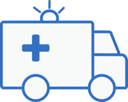 ambulance icon line design, monoline icons. png