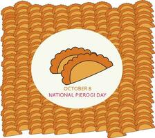 national pierogi day vector