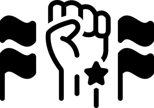 sólido icono para orgullo vector