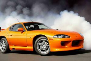 Sport car Mitsubishi fto gpx JDM.  AI Generative Pro Photo