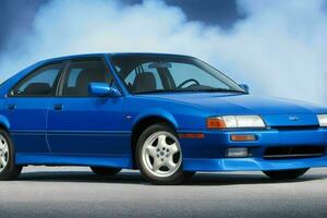 Sport car Subaru SVX 1990 JDM.  AI Generative Pro Photo