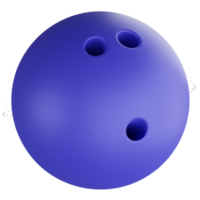 bowling bal clip art vlak ontwerp icoon geïsoleerd Aan transparant achtergrond, 3d geven sport en oefening concept png