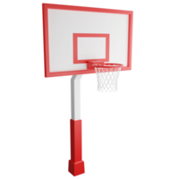 Basketball post clipart flat design icon isolated on transparent background, 3D render sport and exercise concept png