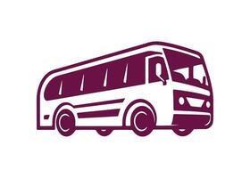 resumen logo de autobús icono colegio autobús vector silueta aislado diseño