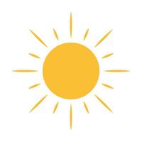 vector de icono de sol para su diseño web, logotipo, ui. ilustración
