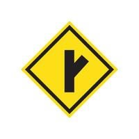 road sign icon vector