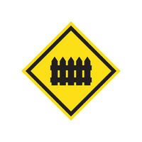 road sign icon vector