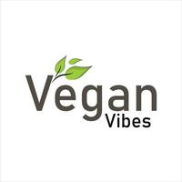 Vegan Vibes Typography T-Shirt Design vector