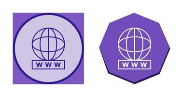 Unique World Wide Web Vector Icon