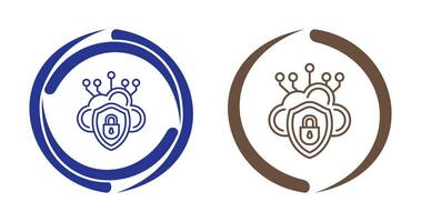 Cloud Security Vector Icon