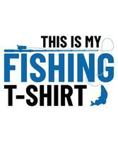 Fishing Tshirt design vector