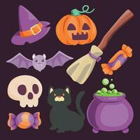 Cute Halloween Element Set vector