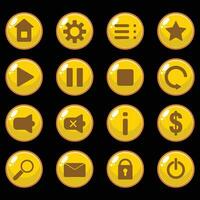 The Illustration of Button Game Set vector