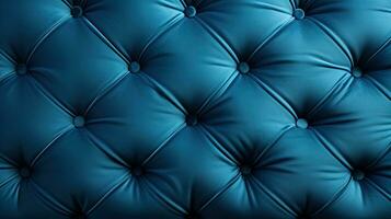 Blue luxury capitone sofa texture photo