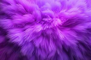 Abstract bright violet, purple artificial fluffy background, generative ai photo