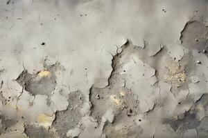 Grey concrete damaged wall textured background photo