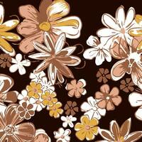 floral abstract pattern suitable for textile and printing needs vector